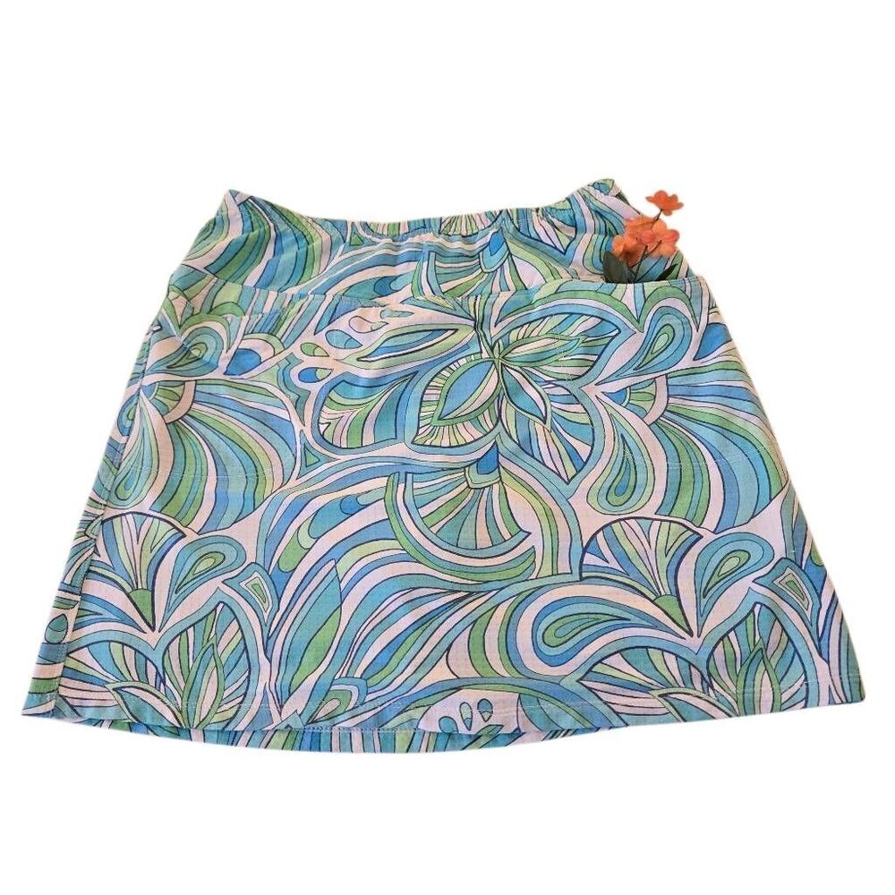 ICIKULS Womens Camilla Seafoam Pull On Sun Protection Skort Medium